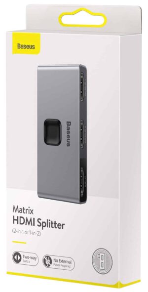 adapter hdmi 2 x hdmi baseus matrix