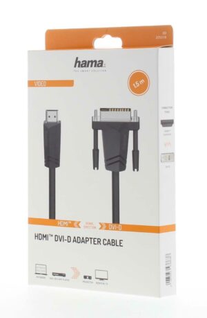 kabel hdmi dvi hama 1.5 m