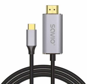 kabel usb typ c hdmi savio cl 170 1 m