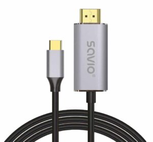 kabel usb typ c hdmi savio cl 171 2 m