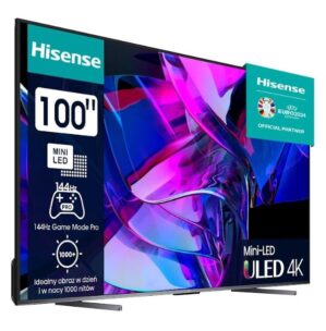 telewizor hisense 100u7kq 100" miniled 4k 144 hz vidaa dolby atmos dolby vision hdmi 2.1