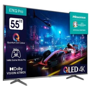 telewizor hisense 55e7kq pro 55" qled 4k 144hz dolby vision dolby atmos hdmi 2.1