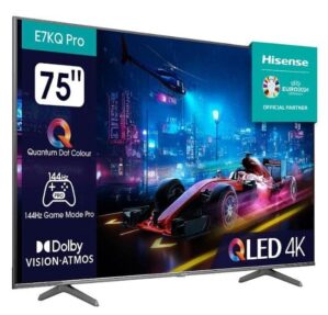 telewizor hisense 75e7kq pro 75" qled 4k 144hz dolby vision dolby atmos hdmi 2.1