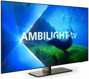 telewizor philips 55oled818 55" oled 4k 120hz google tv ambilight x3 dolby atmos