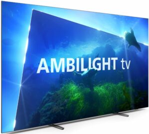 telewizor philips 77oled818 77" oled 4k 120hz google tv ambilight x3 dolby atmos dolby vision