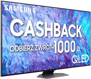 telewizor samsung qe85q80c 85" qled 4k 120hz tizen tv full array dolby atmos hdmi 2.1 dvb t2 hevc h.265