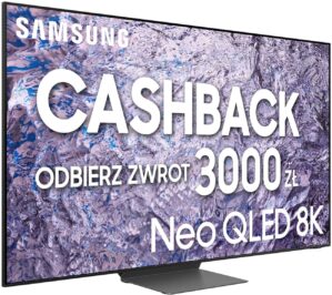 telewizor samsung qe85qn800c 85" qled 8k 120hz tizen tv mini led dolby atmos hdmi 2.1 dvb t2 hevc h.265