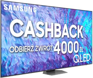 telewizor samsung qe98q80c 98" qled 4k 120hz tizen tv full array dolby atmos hdmi 2.1