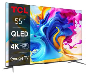 telewizor tcl 55c645 55" qled 4k google tv dolby vision dolby atmos hdmi 2.1 dvb t2 hevc h.265