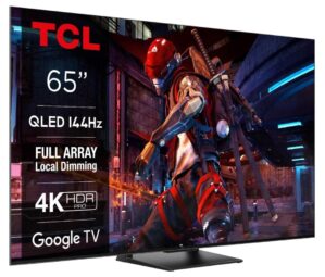 telewizor tcl 65c745 65" qled 4k 144hz google tv full array dolby vision dolby atmos hdmi 2.1
