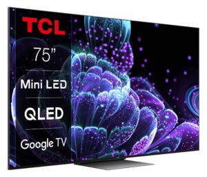 telewizor tcl 75c835 75" miniled 4k 144hz google tv dolby atmos dolby vision hdmi 2.1