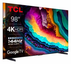 telewizor tcl 98p745 98" led 4k 144hz google tv dolby vision dolby atmos hdmi 2.1