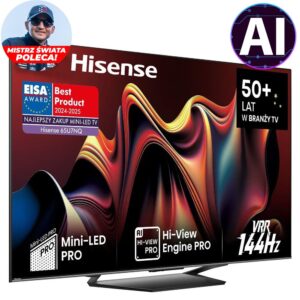 Telewizor HISENSE 65U7NQ 65" MINILED 4K 144Hz VIDAA Full Array Dolby Atmos Dolby Vision HDMI 2.1